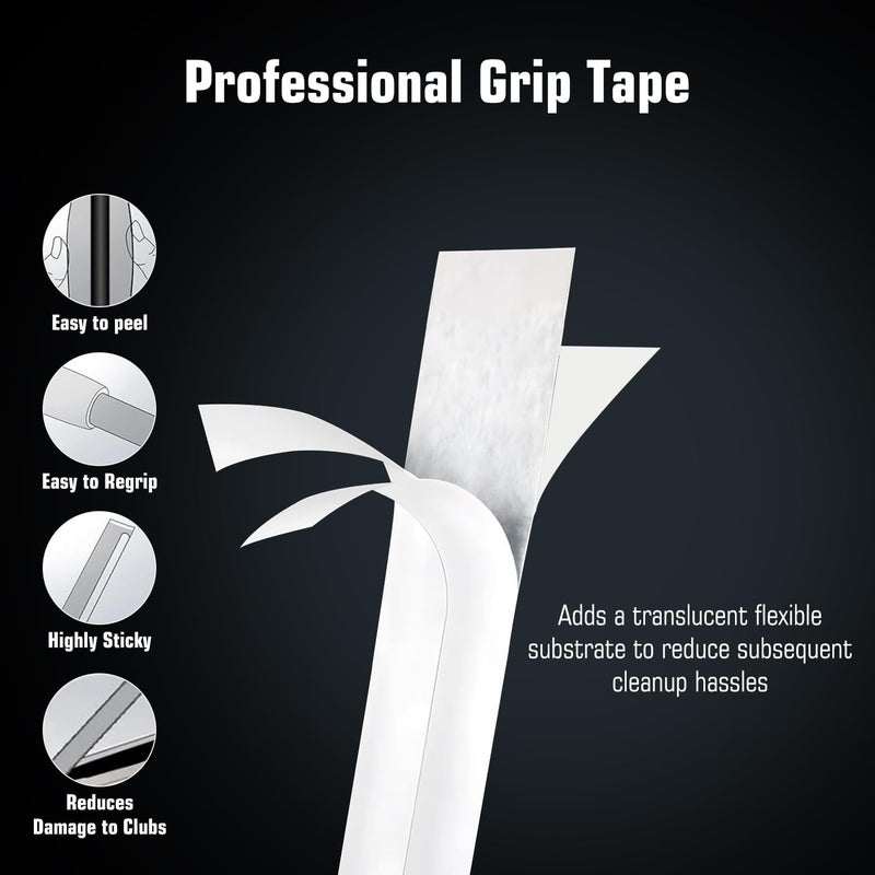 lovivid Golf Grip Kit for Regripping Golf Clubs - Include Portable Table Vise Rubber Clamp, 15 Tapes Strips, Golf Grip Removal Tool with Solvent - Image 5